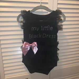 New without tags Little Black Dress Onesie